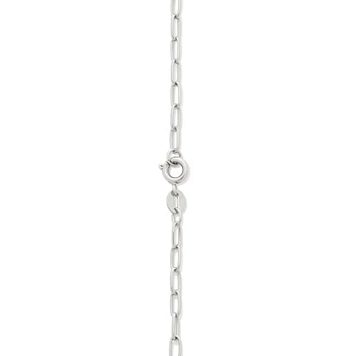 Amazon Essentials 14K Gold Plated Paperclip Chain Necklace - Silver - 16" thumbnail 4