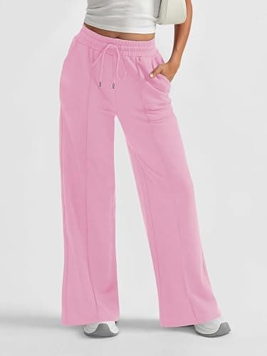 AUTOMET Womens Wide Leg Sweatpants Baggy Lounge Travel Pants Fall Fashion Outfits 2025 Winter Clothes Joggers thumbnail 2