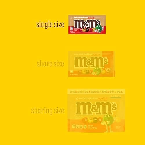 M&M’S Peanut Butter & Jelly Candy Bag, Single Size, 1.63 Oz Pack thumbnail 5