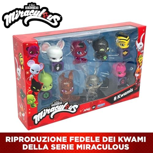 Bandai - Miraculous Tikki, Plagg, Trixx, Wayzz, Pollen, Nooroo, Fluff and Duusu 8 Kwamis Pack - Mini Figure Collection-P50532, P50532, Multi-Colour thumbnail 3