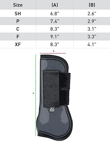 HORZE Adepto Open Front Tendon Boots | Durable Shell with Neoprene Lining - Canal Blue - Horse thumbnail 2