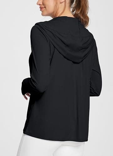 baleaf Women's Sun Protection Jacket Hoodie Clothing Lightweight Long Sleeve Sun Cover Up Shirt thumbnail 2