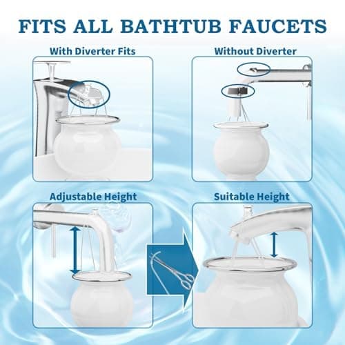 Bath Filter for Tub, 9 Stages Bath Filter- Removes Hundreds of Contaminants, BPA Free, Purify Your Bathwater for Healthier Skin and Hair, 5000 Gallons of Filtration thumbnail 7