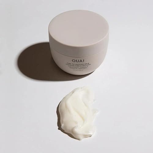 OUAI Fine to Medium Hair Treatment Mask - Lightweight Deep Conditioning Hair Mask with Shea Butter, Keratin & Panthenol - Helps Hydrate, Fight Frizz, Strengthen & Repair Damage (3.4 oz) thumbnail 8