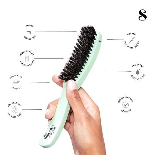 Mane Master™ Curved Boar Bristle Smoothing Hair Brush thumbnail 4