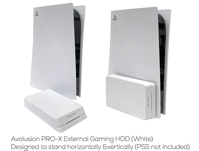 Avolusion HDDGear Pro 3TB 7200RPM USB 3.0 External Gaming Hard Drive (for PS5) White (Renewed) thumbnail 3