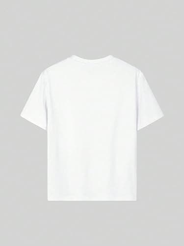 QJQ Girl's Cute Graphic T Shirts Short Sleeve Crewneck Tees Summer Trendy Preppy Tops Clothes thumbnail 3