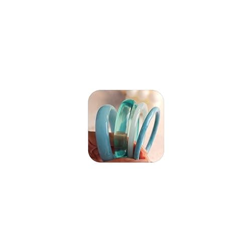 ÌF ME Acrylic Bangles Bracelets for Women, Irregular Acrylic Resin Chunky Bracelets Geometric Fashions Thick Statement bangle Set thumbnail 7