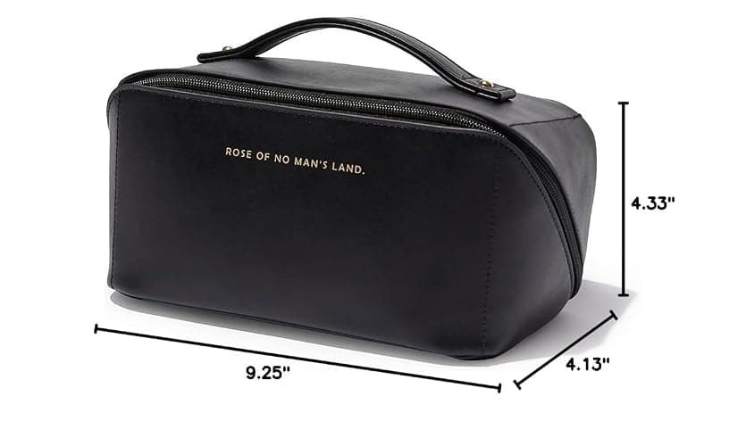 EACHY Travel Makeup Bag,Large Capacity Cosmetic Bags for Women,Waterproof Portable Pouch Open Flat Toiletry Bag Pattern Makeup Bag thumbnail 10