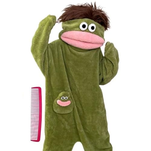 Beita Big Mouth Monster pajamas,Goofy Onesie，Cozy Home Loungewear,Soft Fabric,Long - Image 1