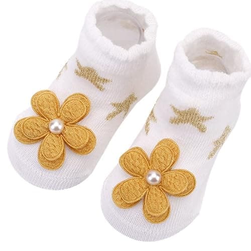 Toptim Newborn Baby-girls Socks and Bow Infant Toddler Ankle Socks thumbnail 4