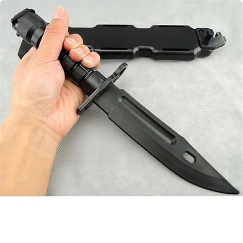 Galica Couteau d'Entrainement- Art martiaux- Airsoft- Cosplay - Plastique-Tactique- baïonnette- couteau en plastique- caoutchouc flexible -Training Knife thumbnail 2