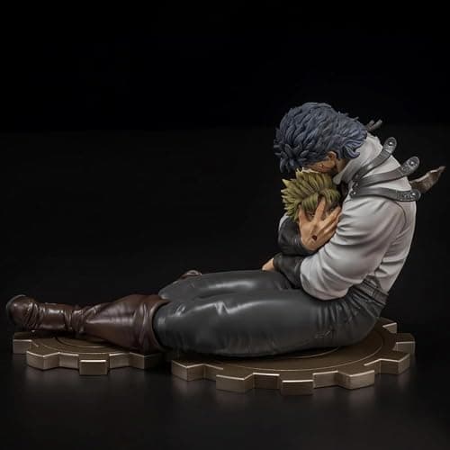 MABAIUDE JJBA Jonathan Joestar Figure Brando Statue, Battle Damage Ver. Anime Figure JJBA Statue Two Heads Changeable, Desktop Decoration Collectible Gifts thumbnail 5