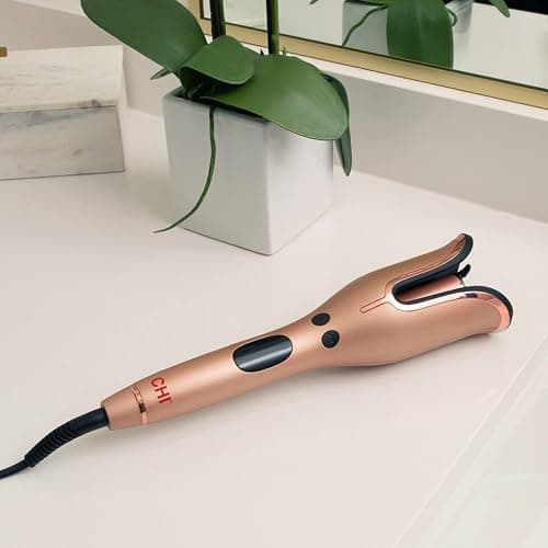 CHI Spin N Curl, Curling Iron For Healthy & Shiny Effortless Curls & Waves, Provides Preset Temperature Settings For Each Hair Texture, Rose Gold thumbnail 6