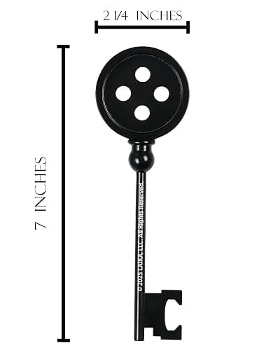 Coraline Movie Other World Button Key Beer Stainless Steel Bottle Opener thumbnail 2