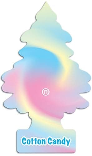 MAGIC TREE "LITTLE TREE" COTTON CANDY FRAGRANCE CAR AIR FRESHENERS PACK OF 5 - Image 1