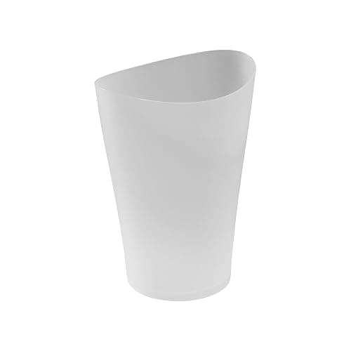 Rubbermaid Spa Works Compact Contemporary Style 9 Quart Indoor Open Vanity Home Trash Container White - Image 1