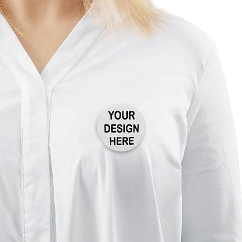 Custom Pins Custom Buttons 1-200PCS Personalized Custom Pin-Back Round Pins Add Your Name Photo Logo for Backpack Cloth Decoration Gifts for Adults Kids Party Supplies Ceremonies Competitions Medium thumbnail 7