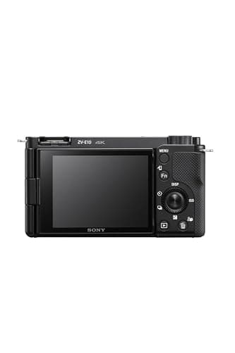 Sony Alpha ZV-E10 | Caméra Vlog à objectif interchangeable sans miroir APS-C (écran pivotant pour le vlogging, vidéo 4K, mise au point automatique des yeux en temps réel) Noir thumbnail 3