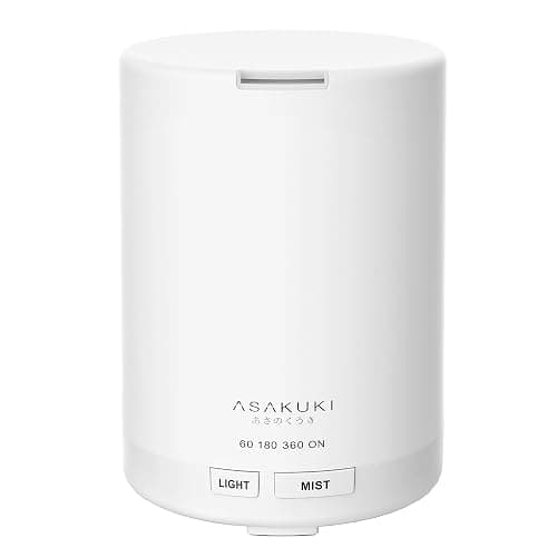 ASAKUKI Essential Oil Diffuser, 5-in-1 Quiet Humidifier, Home Fragrance Aroma Diffuser with 7 LED Color Changing Light and Auto-Off Switch (Pure White) - Image 1