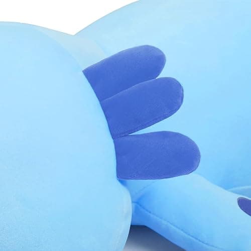 MIAOHAHA Plush Axolotl Toy 20in Plush Pillow Axolotl Stuffed Animal Toy Cute Plushies Kids Plush Toy Pillow(Blue,50cm/19.6in) thumbnail 5
