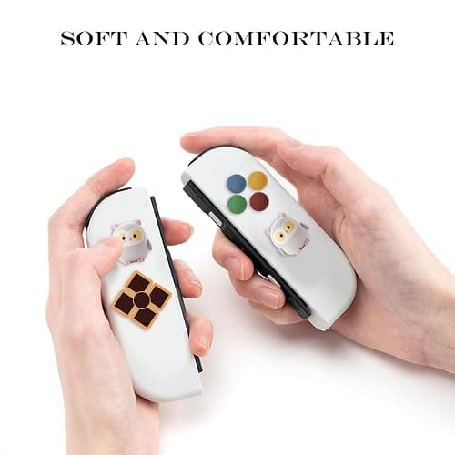 PERFECTSIGHT Switch Silicone Joy Con Thumb Grip Button Caps, Joystick Cover Compatible with Nintendo Switch/OLED/Switch Lite,4PCS (Owl) thumbnail 8