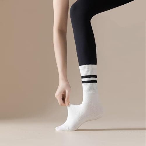 KAKAVENTE Pilates Socks with Grips for Women,Grippy Yoga Socks,Non Slip Ballet Barre Dance Gym Socks thumbnail 5