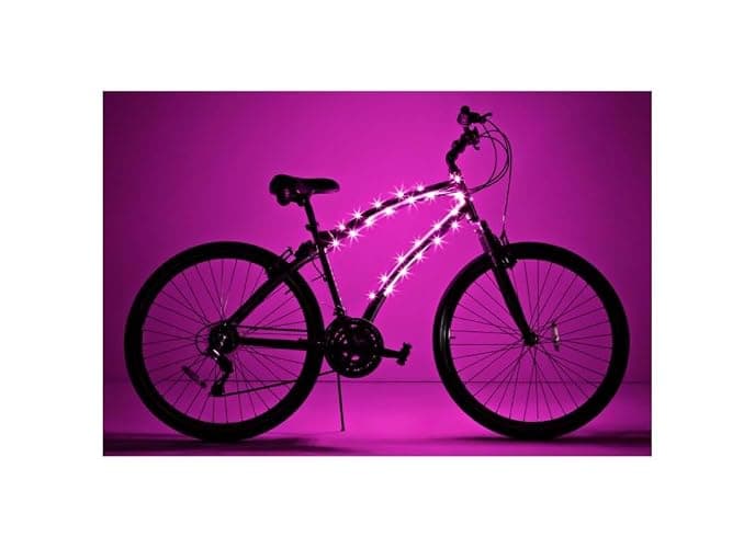 Brightz CosmicBrightz LED Bike Frame Rope Light - 6.5-Foot String Rope - Battery-Powered with On/Off Switch - Ultra Bright Color Keeps Your Ride Fun and Safe for Kids, Teens, & Adults thumbnail 8