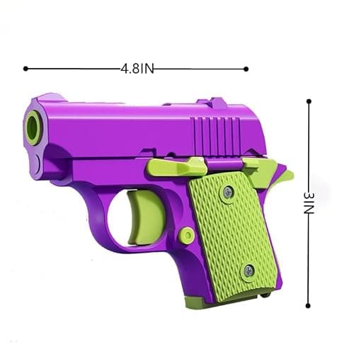 Fidget Gun Toys for Adults, 3D Printed Mini 1911 Small Pistol Toys,A Stress-Relieving Toy Suitable for Relieving ADHD and Anxiety, The Best Gift for Friends (Blue White) thumbnail 3