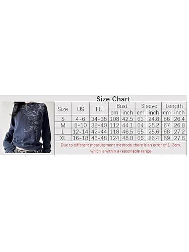 Y2k Fairy Grunge Graphic Long Sleeve Tees Tops Women E-Girls Aesthetic Gothic Skull Print Baggy T Shirts Emo Clothes thumbnail 7