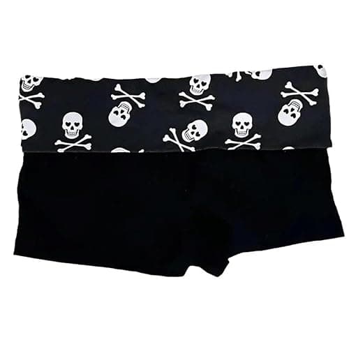 Fold over skull shorts thumbnail 6