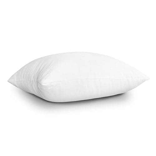EDOW Throw Pillow Inserts, Set of 4 Lightweight Down Alternative Polyester Pillow, Couch Cushion, Sham Stuffer, Machine Washable. (White, 16x16) thumbnail 7