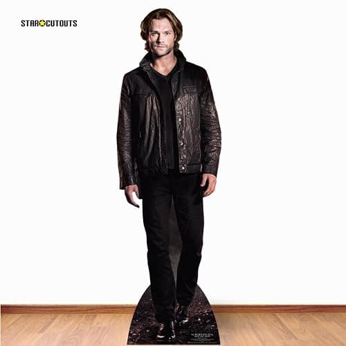 STAR CUTOUTS Sam Winchester (Jared Padalecki) Hunter Supernatural Life Size Cardboard Cut Out with Mini Table Top, Multi Colour thumbnail 2