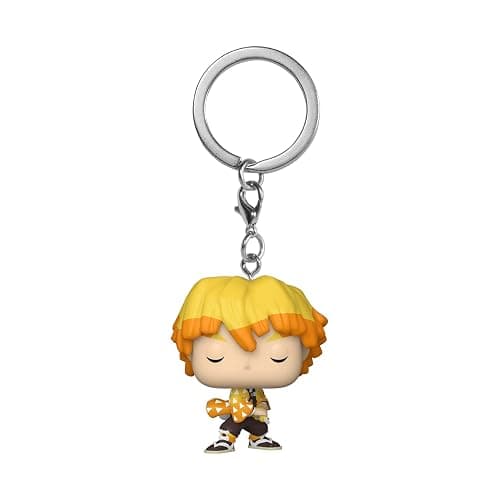 Funko POP! Keychain: Demon Slayer - Zenitsu Novelty Keyring - Collectable Mini Figure - Stocking Filler - Gift Idea - Official Merchandise - Anime Fans - Backpack Decor - Image 1