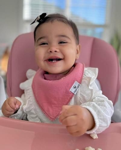 Diaper Squad 10-Pack Organic Cotton Baby Bibs for Baby Boy, Girl | Soft & Absorbent, Adjustable for 0-36 Months, for Drooling and Teething, 6-Layer thumbnail 2