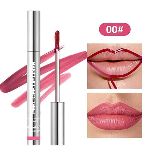 BANGFENG 4Pcs Peel Off Lip Liner Stain Set - Long-Lasting, Smudge-Proof, Waterproof Nude Matte Lip Tint, Non-Fading Peel Off Lip Color, Effortless Precision & Full Coverage, 24H Color Hold thumbnail 2