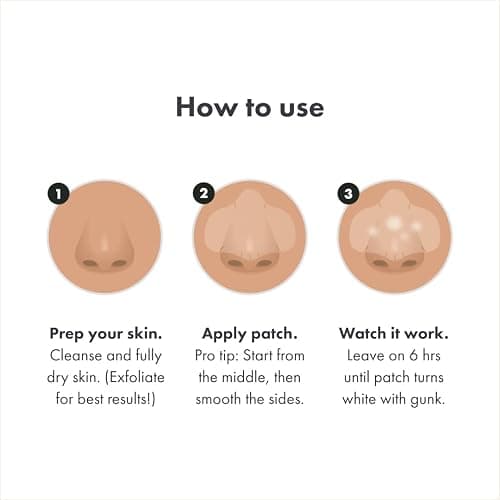 Mighty Patch Nose Pimple Patches from Hero Cosmetics, Large Hydrocolloid Pore Strips, Dermatologist Approved, Overnight, Pimple Stickers to Absorb Acne Nose Gunk, 10 Count thumbnail 7