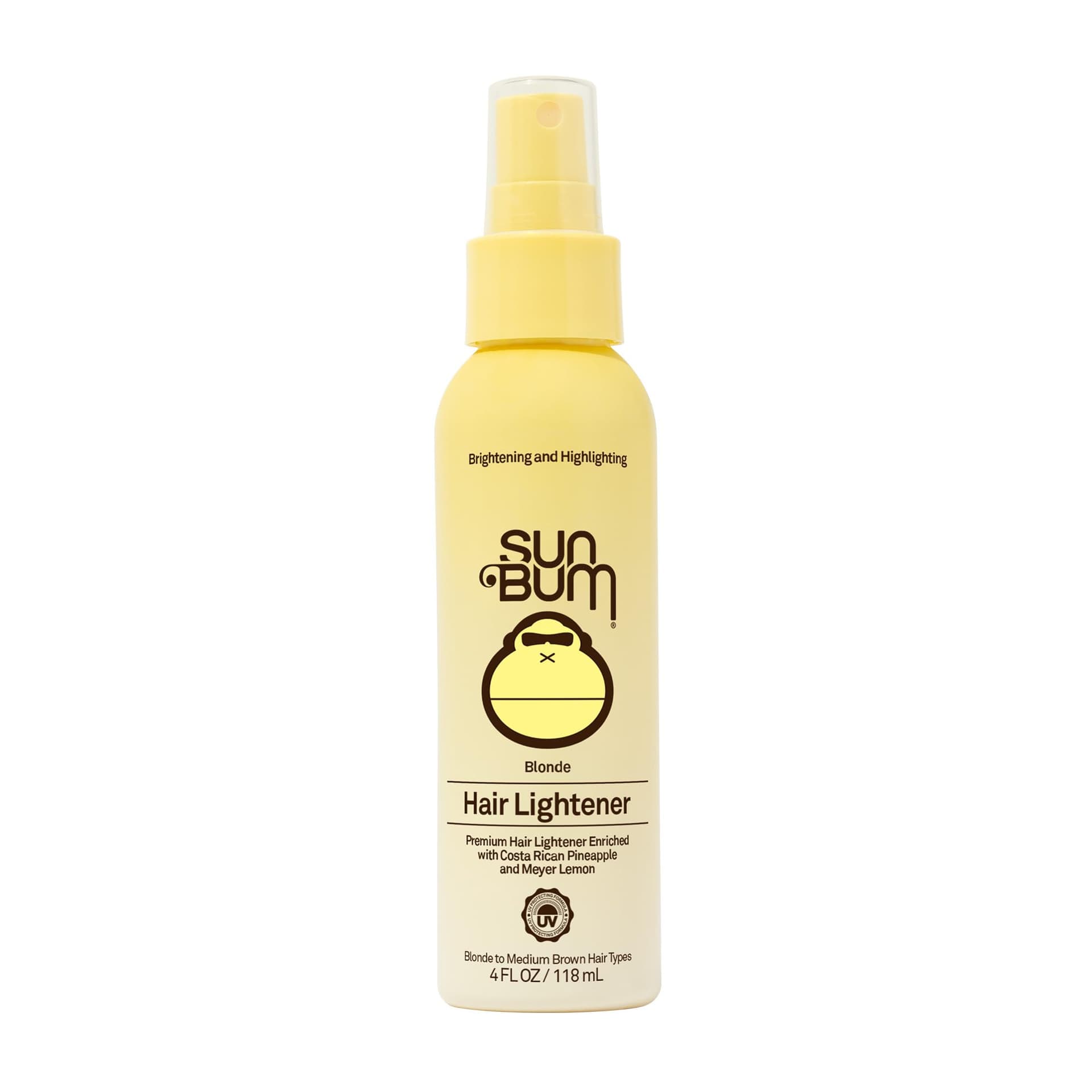 Sun Bum Blonde Hair Lightener - Lightens Blonde to Medium Brown Hair - UV Protecting - Vegan & Cruelty Free - 118ml - Image 1