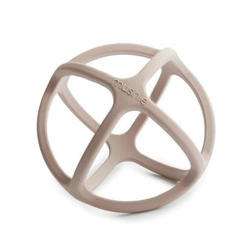 mushie Silicone Baby Teether Ball Toy (Shifting Sand) - Shifting Sand - Image 1