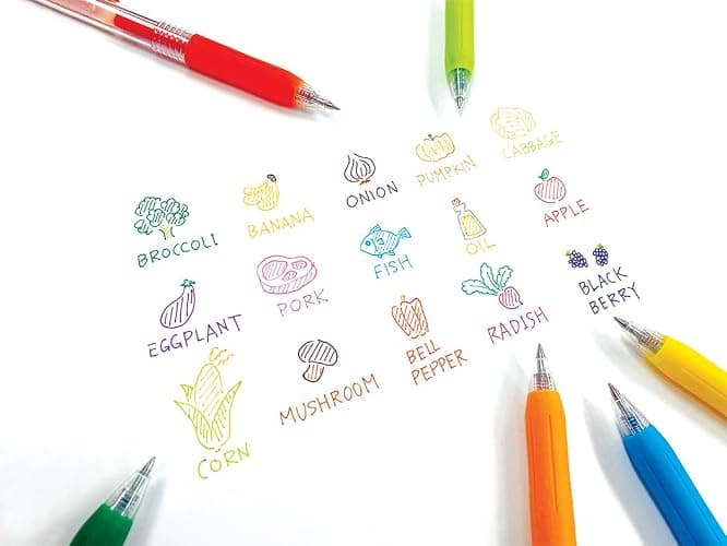 Zebra Pen Sarasa Clip Retractable Gel Pen, 0.5mm Fine Point, Rainbow Assorted Colors, Ideal for Teacher Gifts, School Supplies and Office Supplies, 20-Pack (47220) thumbnail 3