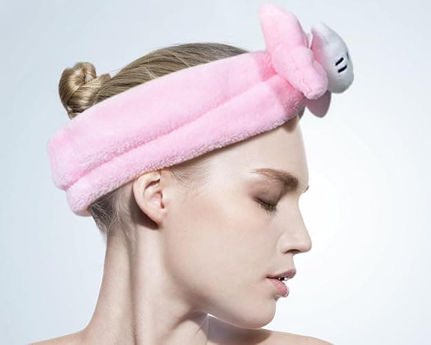 GGJQQDM Kawaii Headband for Spa, Makeup, Face Washing & Pajama Parties - Suitable for Girls and Women (F) - F thumbnail 5
