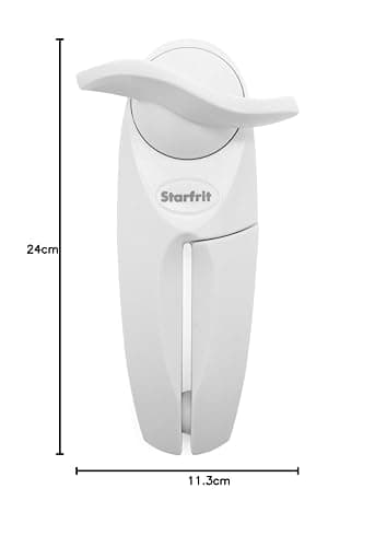 Starfrit Little Beaver Can Opener - Safe - Holds Lid and Leaves No Sharp Edges on Lid - Comfort Grip - 3-Year Warranty - White thumbnail 3