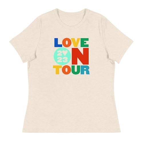 HSLOT23 Love Women's Relaxed T-Shirt Tour Shirt - Image 1