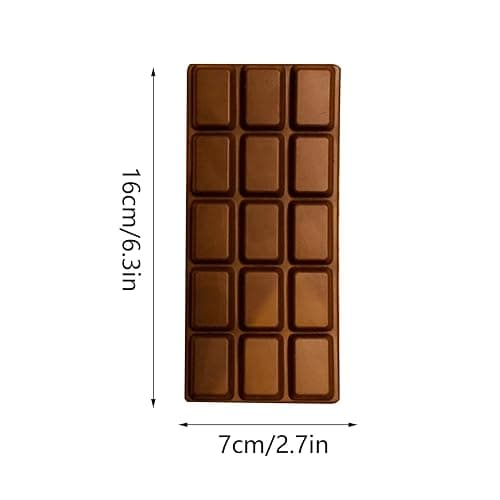 Chocolate Squishys | DIY Chocolate Bar Slow Rising Squishys | Food Squishies | Cute Squeeze Toy Sensory Stress Relief Squeeze Toys for Kids Adults thumbnail 6