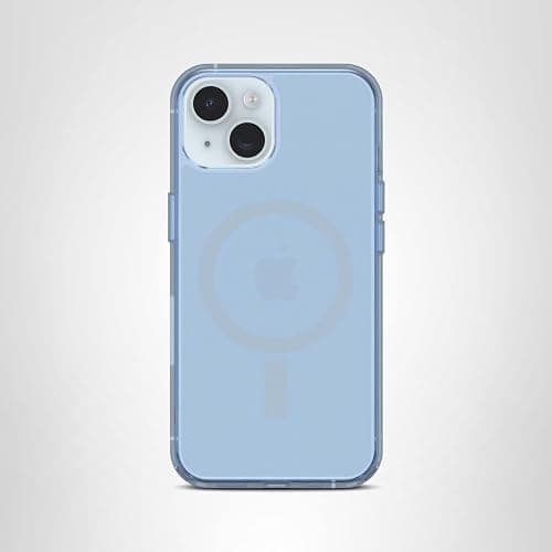 OtterBox iPhone 13, 14, 15, and 16e Symmetry Series Clear Case - Silver Glade Blue thumbnail 5