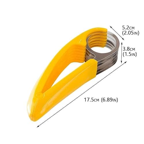 Guyuyii Banana Slicer - Quick and Safe Banana Cutter for Even Slices, Easy Kitchen Gadget for Kids and Adults, Perfect for Snacks, Fruit Salads, Desserts and Meal Prep thumbnail 3