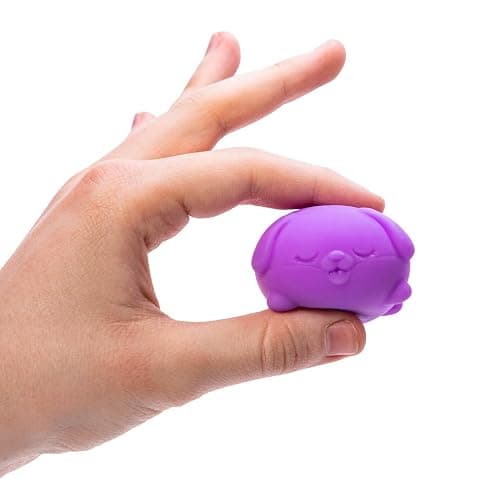 Schylling Teenie NeeDoh Funky Pup (3 Pack) - Mini Squishy Animals Fidget Toys, 8 Assorted Colours & Styles, Nee Doh Stress Balls For Anxiety Relief, Safe & Non-Toxic Dough; 3 Year Olds + thumbnail 3
