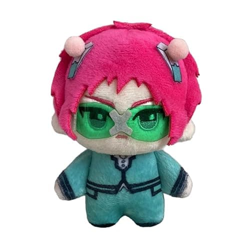 Jiumaocleu Anime Dolls Saiki Kusuo Soft Stuffed Figure 10CM With Glasses Cute Keychain for Saiki Kusuo Fans Collectibles Gifts - Image 1