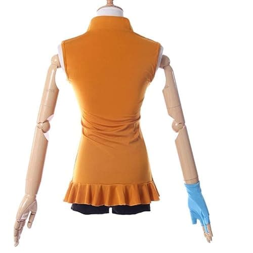 Nsoking Womens Costume Dress Suit Anime Cosplay Costume Orange Glove Lolita Uniform Outfit thumbnail 3