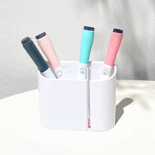 U Brands Fine Tip Dry Erase Markers with Eraser, Low Odor Whiteboard Markers Fine Tip, Assorted Bright Colors, Set of 8 thumbnail 7